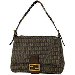 フェンディ ズッキーノ柄 ショルダーバッグ キャンバス 8BR001 レディース ブランドバッグ・小物 【中古】brbag