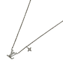 ルイ・ヴィトン ネックレス LV アイコニック シルバー ラインストーン レディース ブランドアクセサリー 【中古】bracc