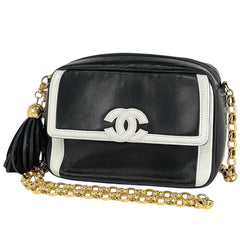シャネル ココマーク フリンジ チェーン ショルダーバッグ レザー レディース ブランドバッグ・小物 【中古】brbag