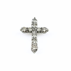 クロスモチーフ ペンダントトップ Pt900 ダイヤモンド レディース ノンブランドジュエリー 【中古】nbjwl