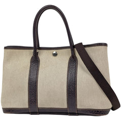 エルメス ガーデンパーティTPM トートバッグ トワルアッシュ □I レディース ブランドバッグ・小物 【中古】brbag