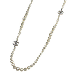 シャネル ココマーク フェイクパール ネックレス GP レディース ブランドアクセサリー 【中古】bracc
