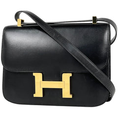 エルメス コンスタンス 23 ショルダーバッグ ボックスカーフ 〇U レディース ブランドバッグ・小物 【中古】brbag