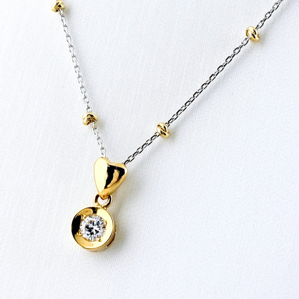 メレダイヤ デザインネックレス ネックレス Pt850 K18 ダイヤモンド