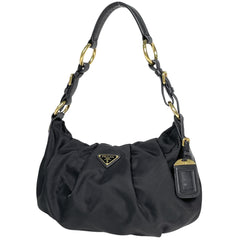 プラダ ロゴプレート ショルダーバッグ ナイロン BR3795 レディース ブランドバッグ・小物 【中古】brbag