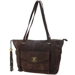シャネル ココマーク フリンジ トートバッグ スエード レディース ブランドバッグ・小物 【中古】brbag