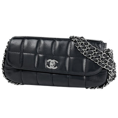 シャネル チョコバー チェーン ハンドバッグ レザー レディース ブランドバッグ・小物 【中古】brbag