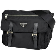 プラダ ロゴプレート ショルダーバッグ ナイロン レディース ブランドバッグ・小物 【中古】brbag