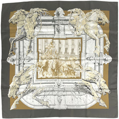 エルメス カレ90 LA FONTAINE DE BARTHOLDI スカーフ シルク レディース ブランドバッグ・小物 【中古】brbag