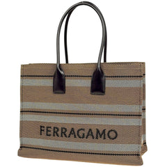 サルヴァトーレフェラガモ ロゴ トートバッグ ファブリック レディース ブランドバッグ・小物 【中古】brbag