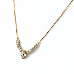 メレダイヤ デザインネックレス ネックレス K18 ダイヤモンド レディース ノンブランドジュエリー 【中古】nbjwl