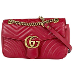 グッチ GGマーモント キルティング スモール ショルダーバッグ レザー 443497 レディース ブランドバッグ・小物 【中古】brbag