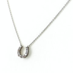 メレダイヤ ネックレス K18 WG ダイヤモンド レディース ノンブランドジュエリー 【中古】nbjwl