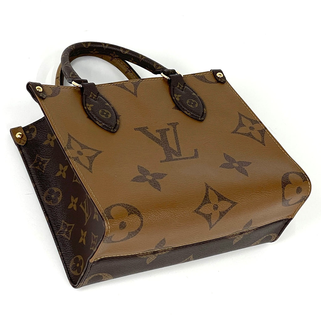 ルイ・ヴィトン オンザゴーPM ハンドバッグ モノグラムリバース M46373