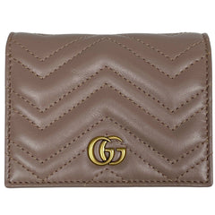 グッチ GGマーモント スモール ウォレット 二つ折り財布 レザー 466492 レディース ブランドバッグ・小物 【中古】brbag