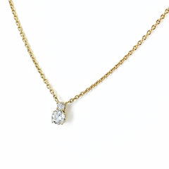 ダイヤモンド デザインネックレス ネックレス 750 ダイヤモンド レディース ノンブランドジュエリー 【中古】nbjwl