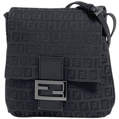 フェンディ ズッキーノ柄 ショルダーバッグ キャンバス 8BT075 レディース ブランドバッグ・小物 【中古】brbag