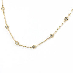 メレダイヤ デザインネックレス ネックレス K18 ダイヤモンド レディース ノンブランドジュエリー 【中古】nbjwl