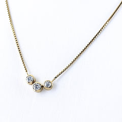 メレダイヤ デザインネックレス ネックレス K18 750 ダイヤモンド レディース ノンブランドジュエリー 【中古】nbjwl