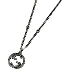 グッチ インターロッキングG ネックレス シルバー925 レディース ブランドアクセサリー 【中古】bracc
