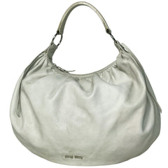 ミュウ ミュウ ロゴ ハンドバッグ レザー レディース ブランドバッグ・小物 【中古】brbag