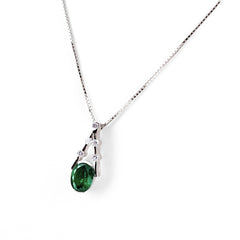 エメラルド ネックレス ネックレス Pt900 Pt850 エメラルド レディース ノンブランドジュエリー 【中古】nbjwl