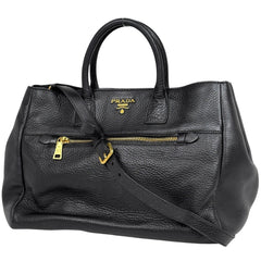 プラダ ロゴ ハンドバッグ レザー 204 レディース ブランドバッグ・小物 【中古】brbag