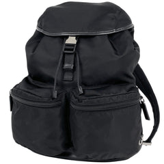 プラダ ロゴプレート リュックサック リュック ナイロン レディース ブランドバッグ・小物 【中古】brbag