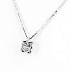 メレダイヤ デザインネックレス ネックレス Pt900 Pt850 ダイヤモンド レディース ノンブランドジュエリー 【中古】nbjwl