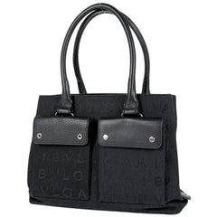ブルガリ ロゴマニア トートバッグ キャンバス レディース ブランドバッグ・小物 【中古】brbag