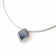 ジュネ サファイア ネックレス ネックレス 750 WG サファイア レディース ブランドジュエリー 【中古】brjwl