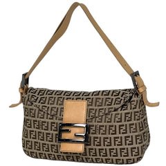 フェンディ ズッキーノ柄 ショルダーバッグ キャンバス 8BR003 レディース ブランドバッグ・小物 【中古】brbag