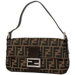 フェンディ ズッカ柄 マンマバケット ショルダーバッグ キャンバス レディース ブランドバッグ・小物 【中古】brbag