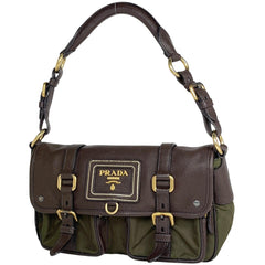 プラダ ロゴ ショルダーバッグ ナイロン レディース ブランドバッグ・小物 【中古】brbag