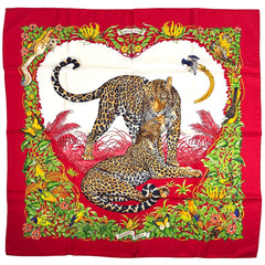 エルメス カレ90 JUNGLE LOVE スカーフ シルク レディース ブランドバッグ・小物 【中古】brbag