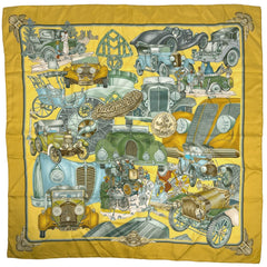 エルメス カレ90 automobile スカーフ シルク レディース ブランドバッグ・小物 【中古】brbag