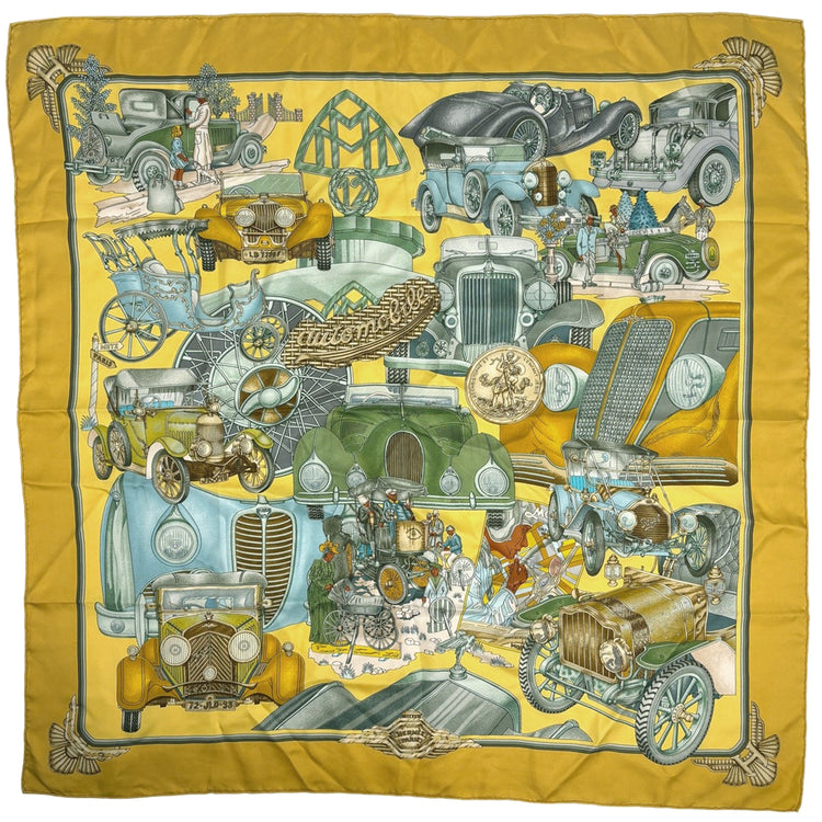 エルメス カレ90 automobile スカーフ シルク レディース ブランドバッグ・小物 【中古】brbag
