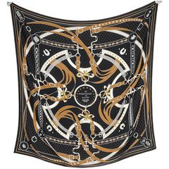 エルメス カレ140 La Promenade du Matin Bandana スカーフ カシミヤ シルク レディース ブランドバッグ・小物 【中古】brbag