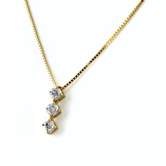メレダイヤ ネックレス K18 ダイヤモンド レディース ノンブランドジュエリー 【中古】nbjwl
