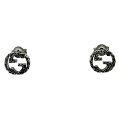 グッチ インターロッキングG ピアス シルバー925 レディース ブランドアクセサリー 【中古】bracc