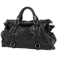 ミュウ ミュウ ロゴ ハンドバッグ レザー レディース ブランドバッグ・小物 【中古】brbag