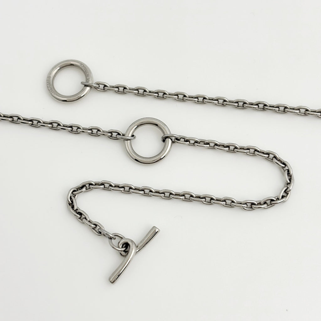 美品 エルメス シェーヌダンクル ヴュルカニウム ペンダント エルメス シェーヌダンクル ヴュルカニウム ネックレス メタル