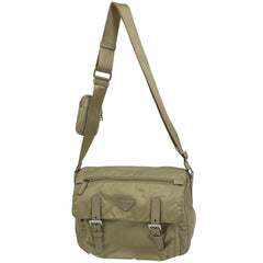 プラダ ロゴプレート ショルダーバッグ ナイロン レディース ブランドバッグ・小物 【中古】brbag