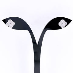 ヴァンクリーフ＆アーペル スウィート アルハンブラ ダイヤ ピアス 750 ダイヤモンド レディース ブランドジュエリー 【中古】brjwl