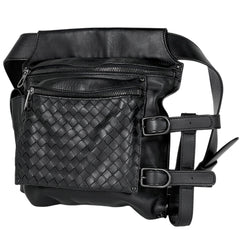 ボッテガヴェネタ イントレチャート ウエストバッグ レザー 121504 メンズ ブランドバッグ・小物 【中古】brbag