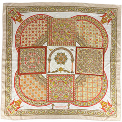 エルメス カレ90 CIELS BYZANTINS スカーフ シルク レディース ブランドバッグ・小物 【中古】brbag