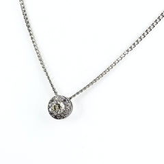 メレダイヤ デザインネックレス ネックレス Pt850 K18 WG レディース ノンブランドジュエリー 【中古】nbjwl