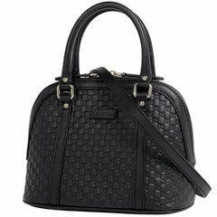 グッチ マイクログッチ シマ ハンドバッグ レザー 449654 レディース ブランドバッグ・小物 【中古】brbag
