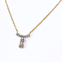 メレダイヤ ネックレス K18 750 ダイヤモンド レディース ノンブランドジュエリー 【中古】nbjwl