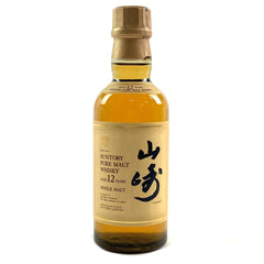 サントリー 山崎 12年 ピュアモルト 金花 180ml 国産ウイスキー 酒 【古酒】liqbb【東京都内限定お届け】